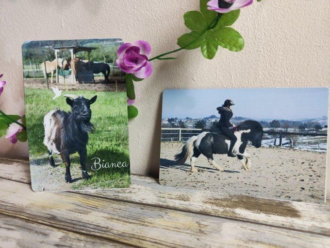 Petite plaque avec photo personnelle