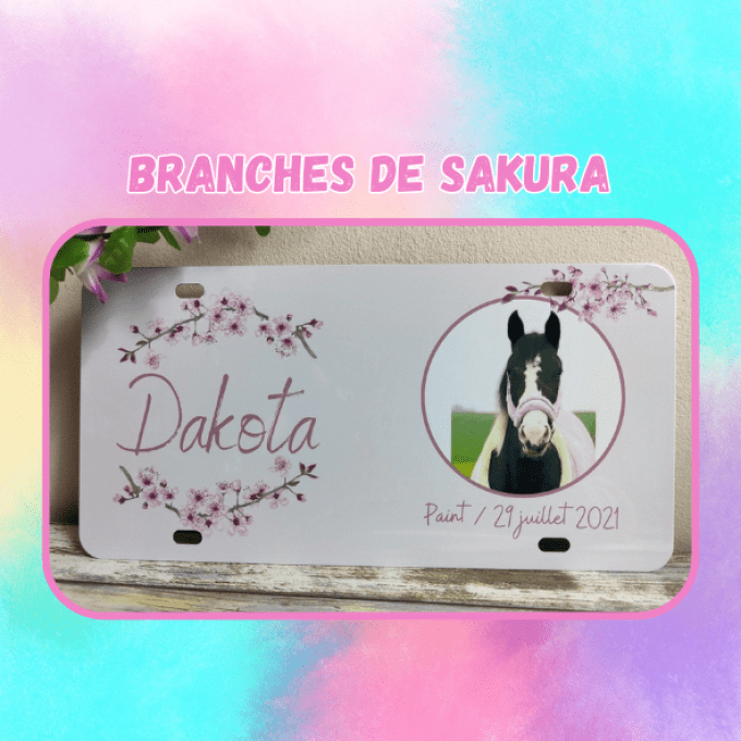 Plaque Américaine "Sakura"